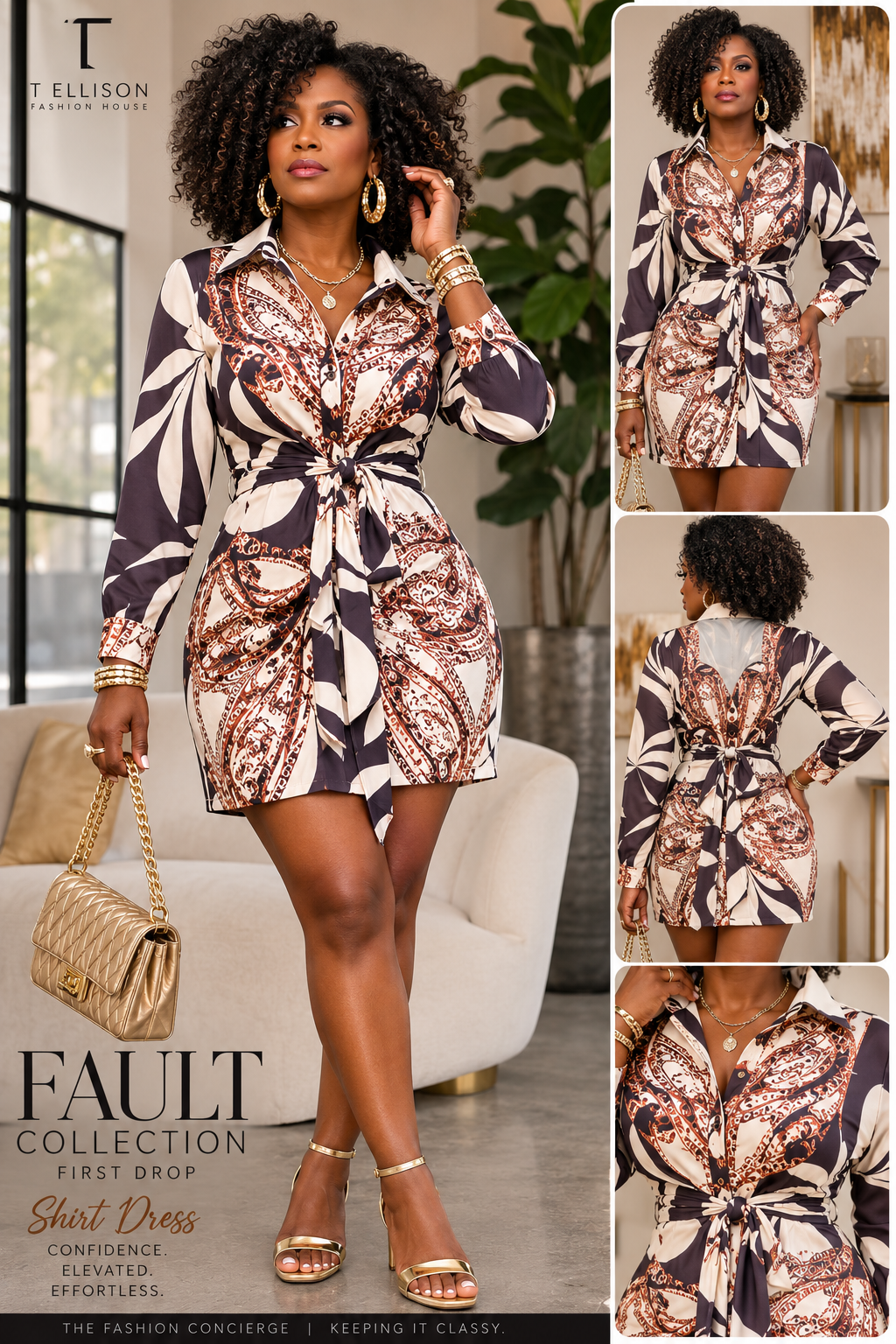 Golden Hour Tie Waist Shirt Dre