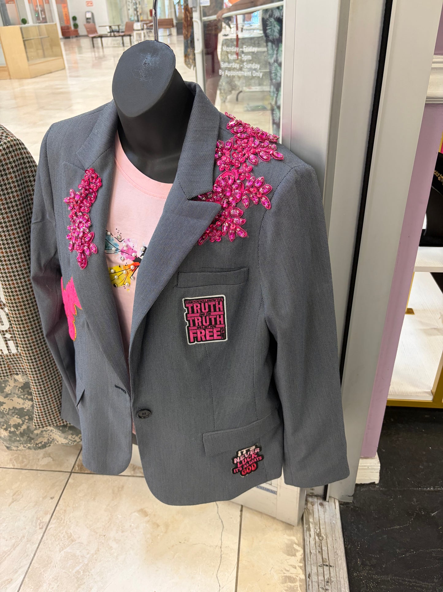 Jesus Saves Glam Statement Blazer