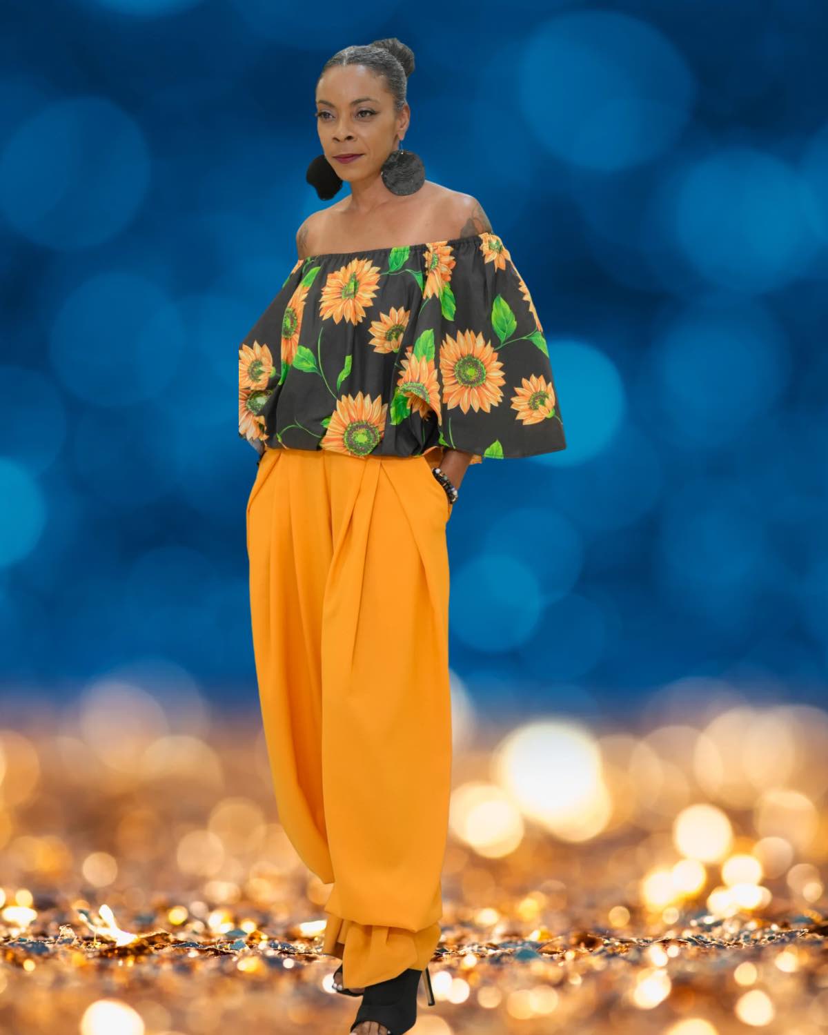 Sunflower skirt set