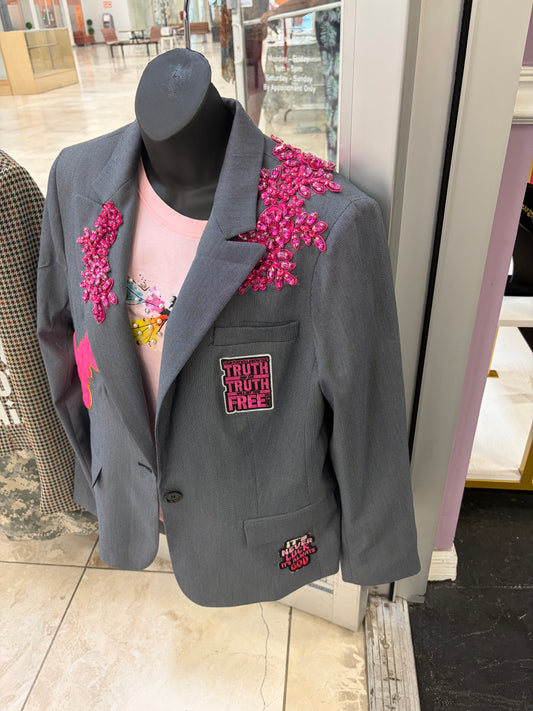 Jesus Saves Glam Statement Blazer