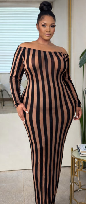 Bare skin dress