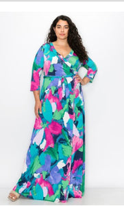 Water Lily Floral Dress